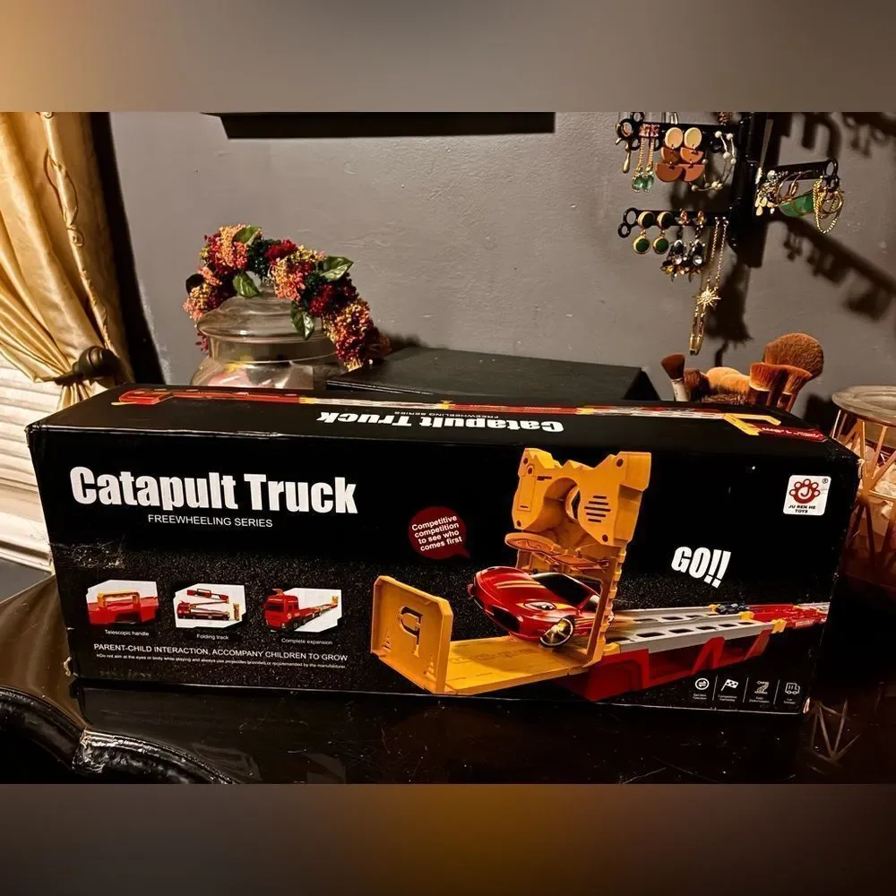 Catapult Truck Freewheeling Series Toy Set - Red